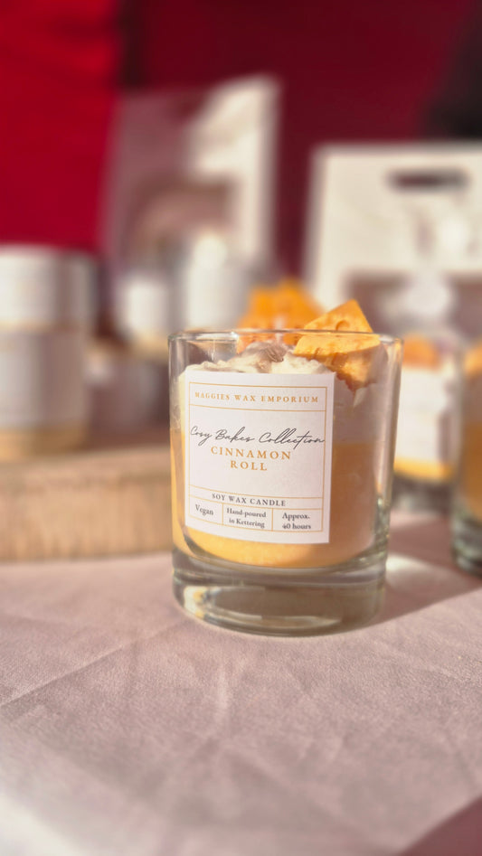 Whipped Cinnamon Roll Glass Candle