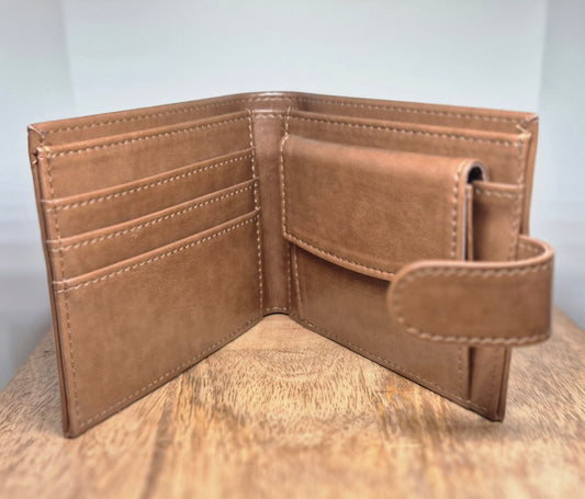 Viking Compass Faux Leather Wallet