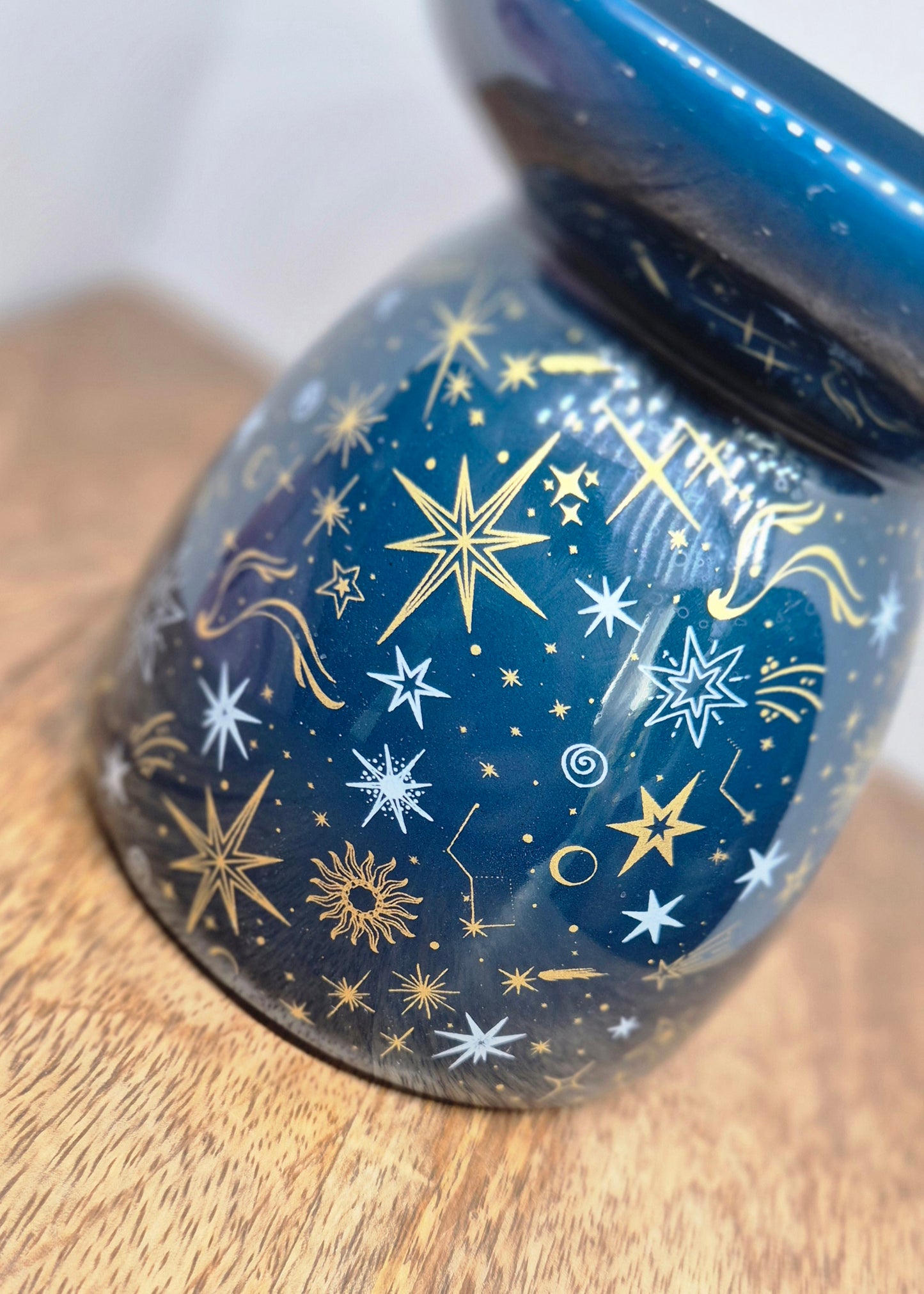 Blue Starry Night Oil Burner and Wax Warmer