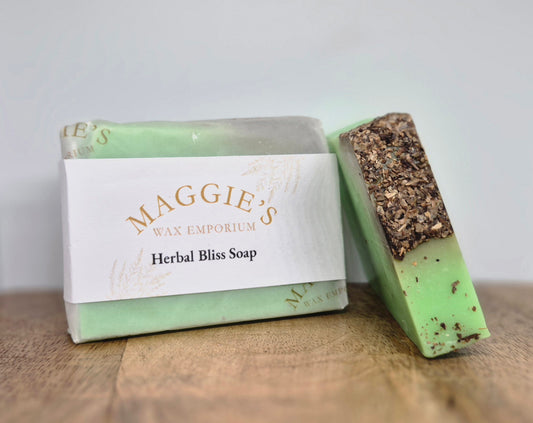 Herbal Bliss Soap slice