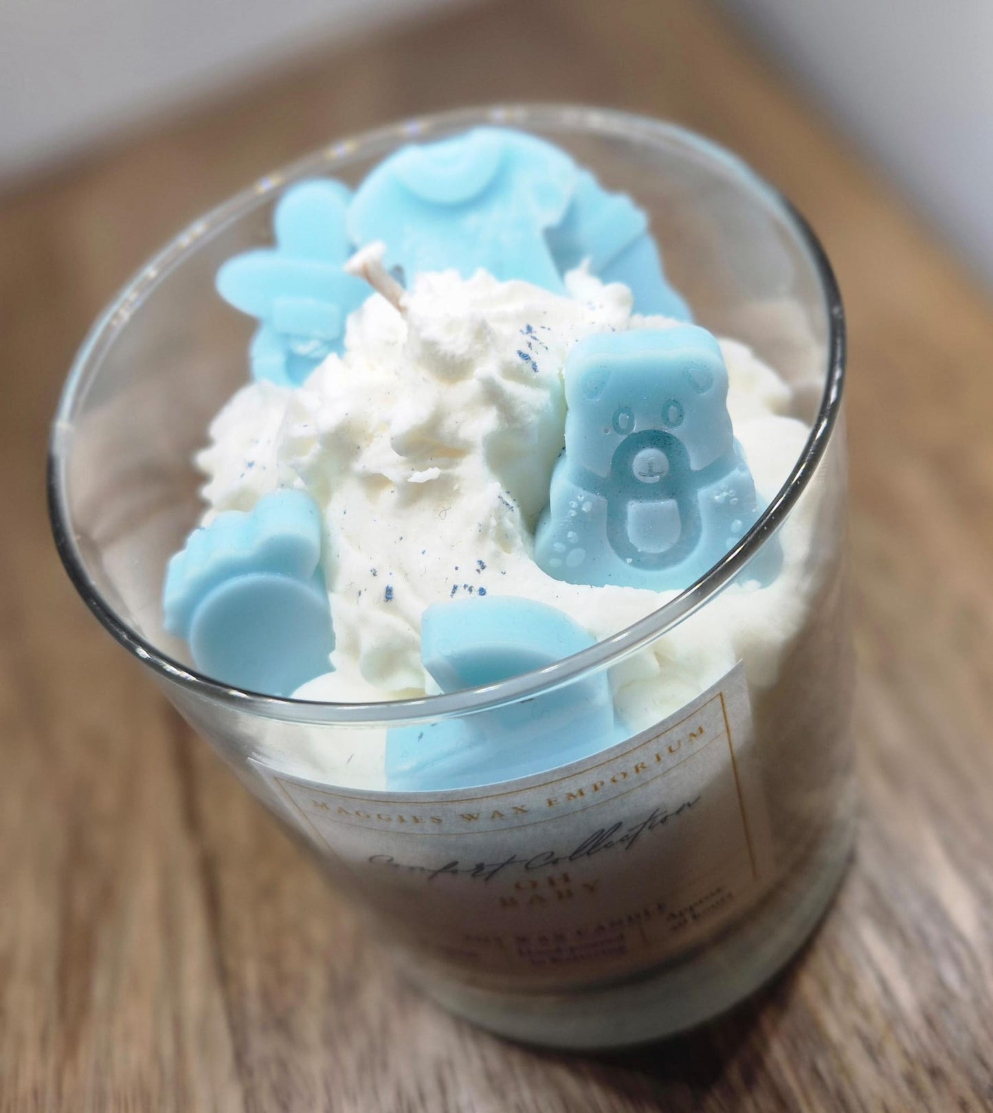 Oh Baby - Whipped Soy Glass Candle (Blue)