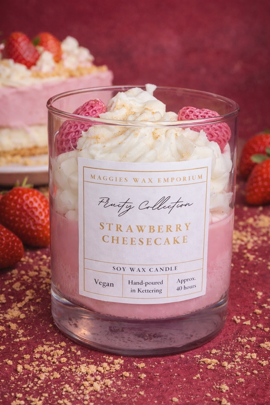 Strawberry Cheesecake - Whipped Soy Candle