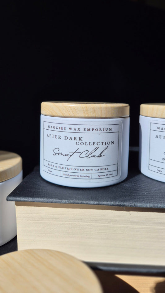 Smut Club Pear & Elderflower Small Soy Candle - After Dark Collection