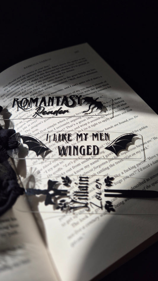 I Like my Men Winged Acrylic Bookmark