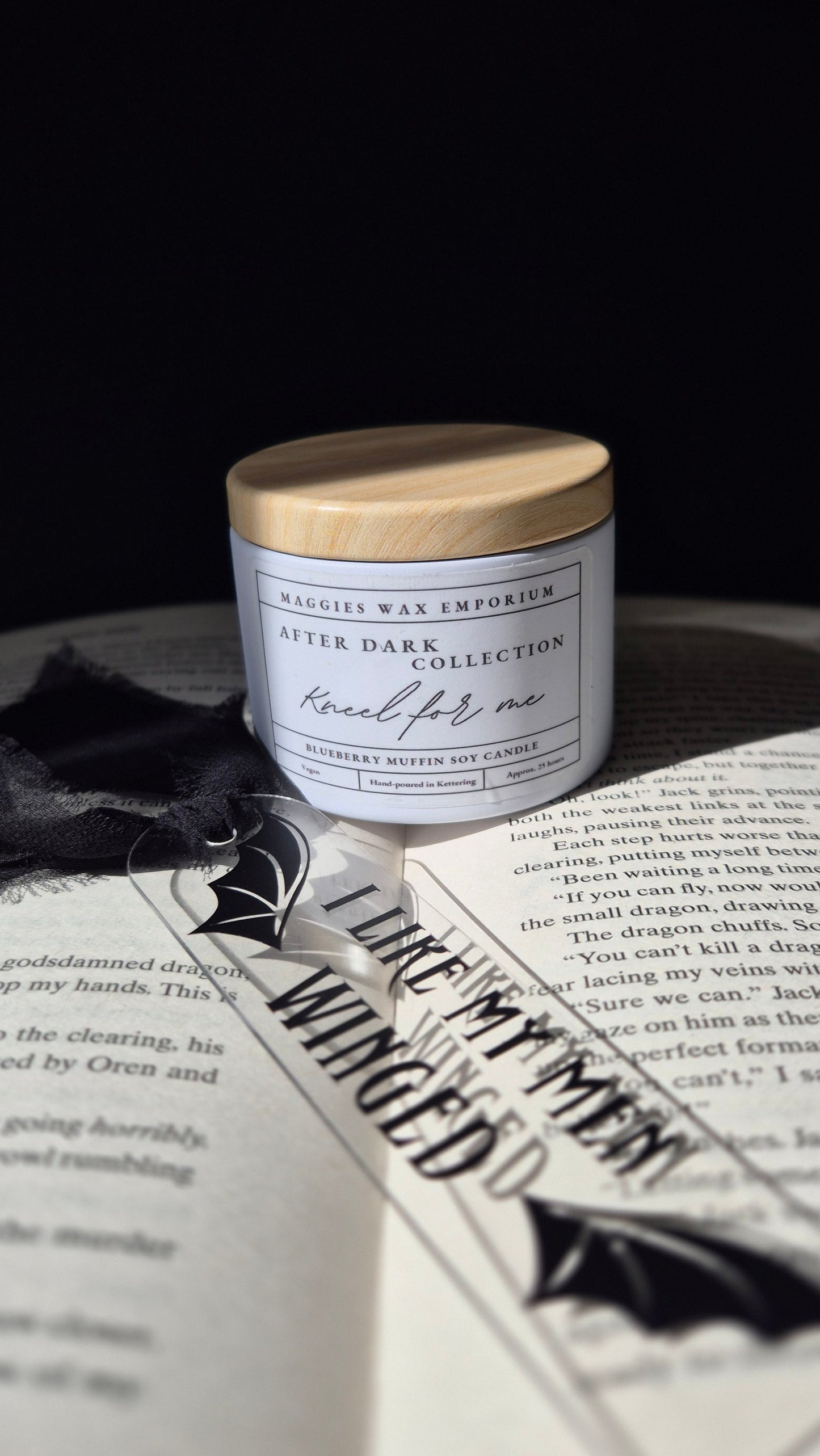Kneel for Me Blueberry Muffin Small Tin Candle - After Dark Collection
