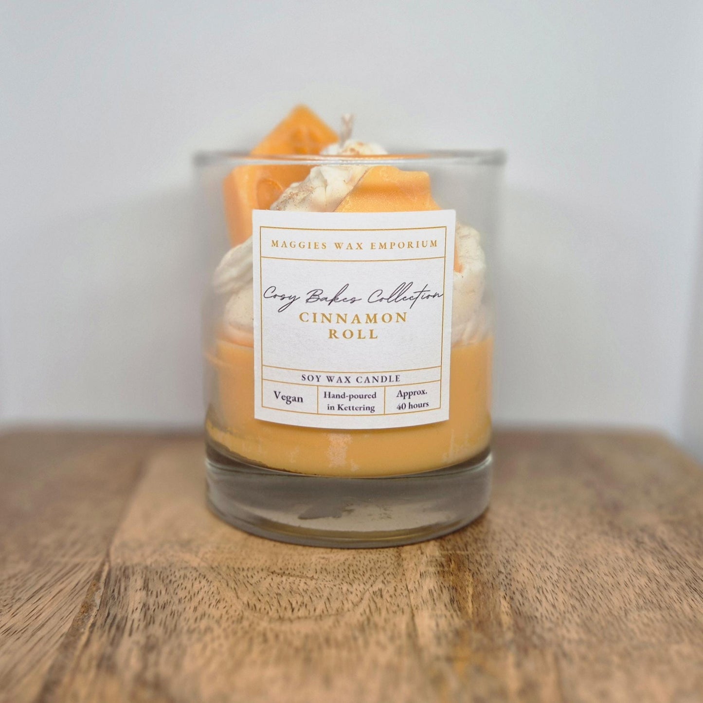 Cinnamon Roll - Whipped Soy Glass Candle