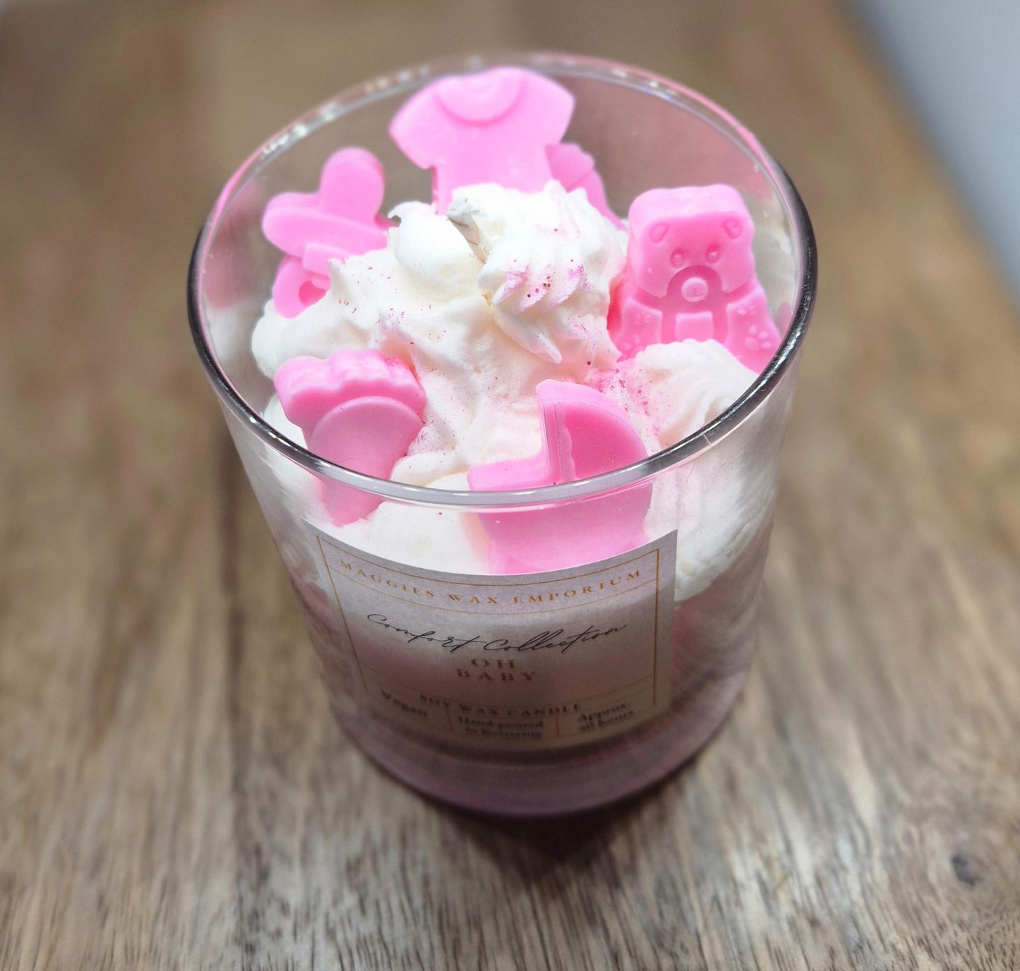 Whipped Oh Baby - Glass Candle (Pink)