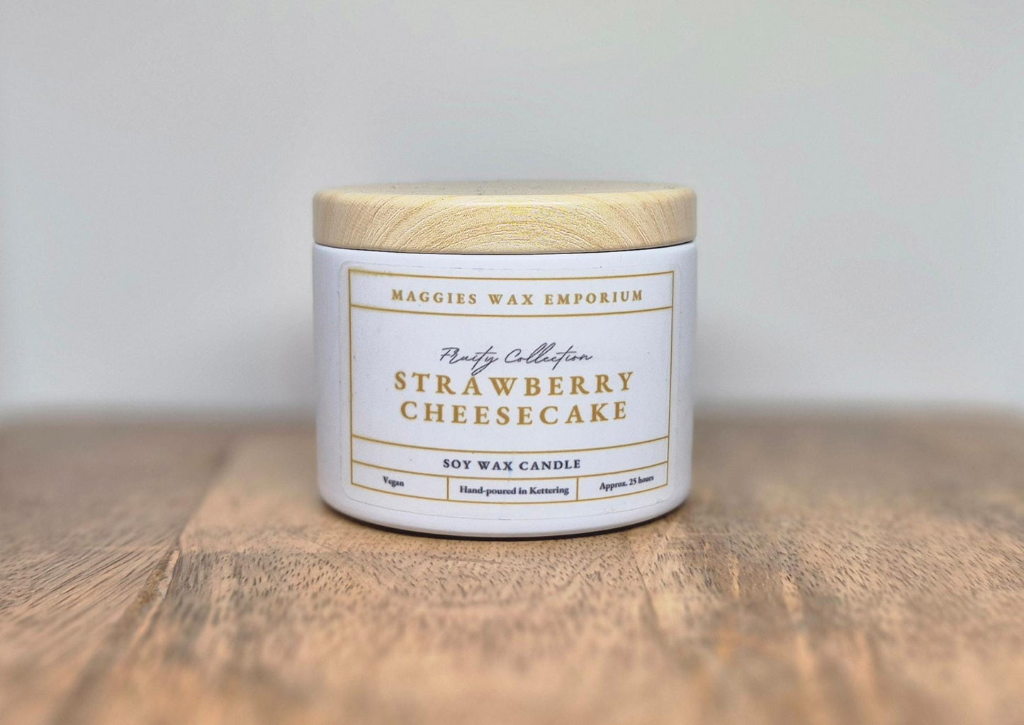 Strawberry Cheesecake - Small Candle