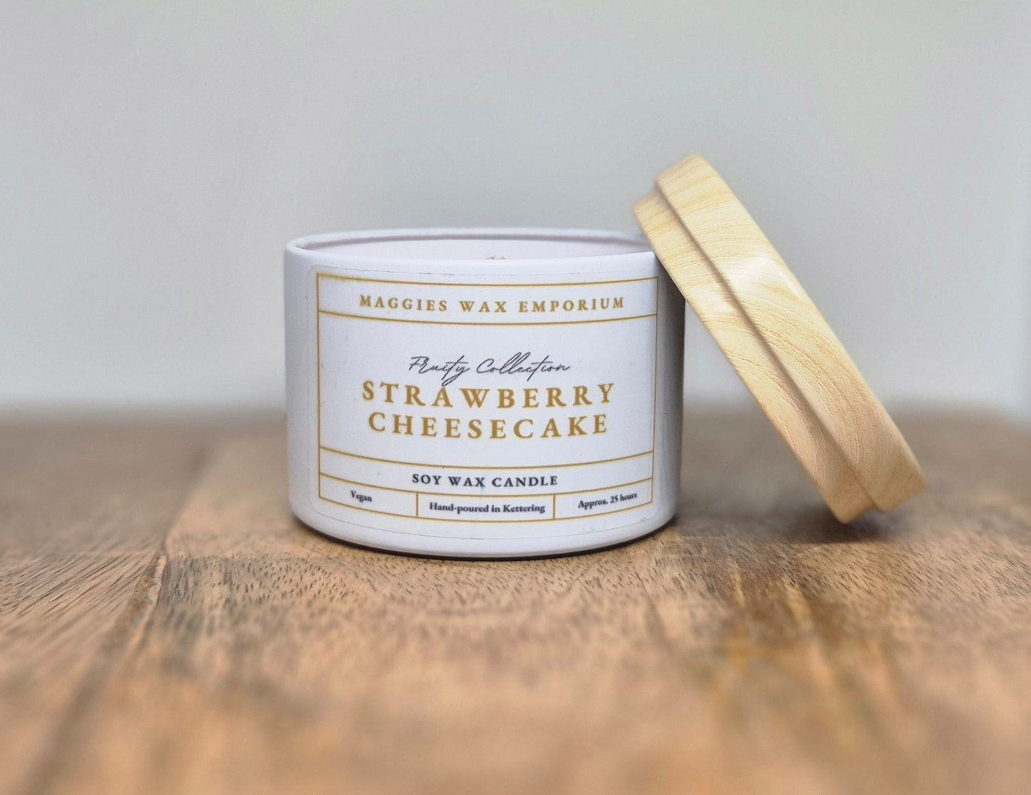 Strawberry Cheesecake - Small Candle