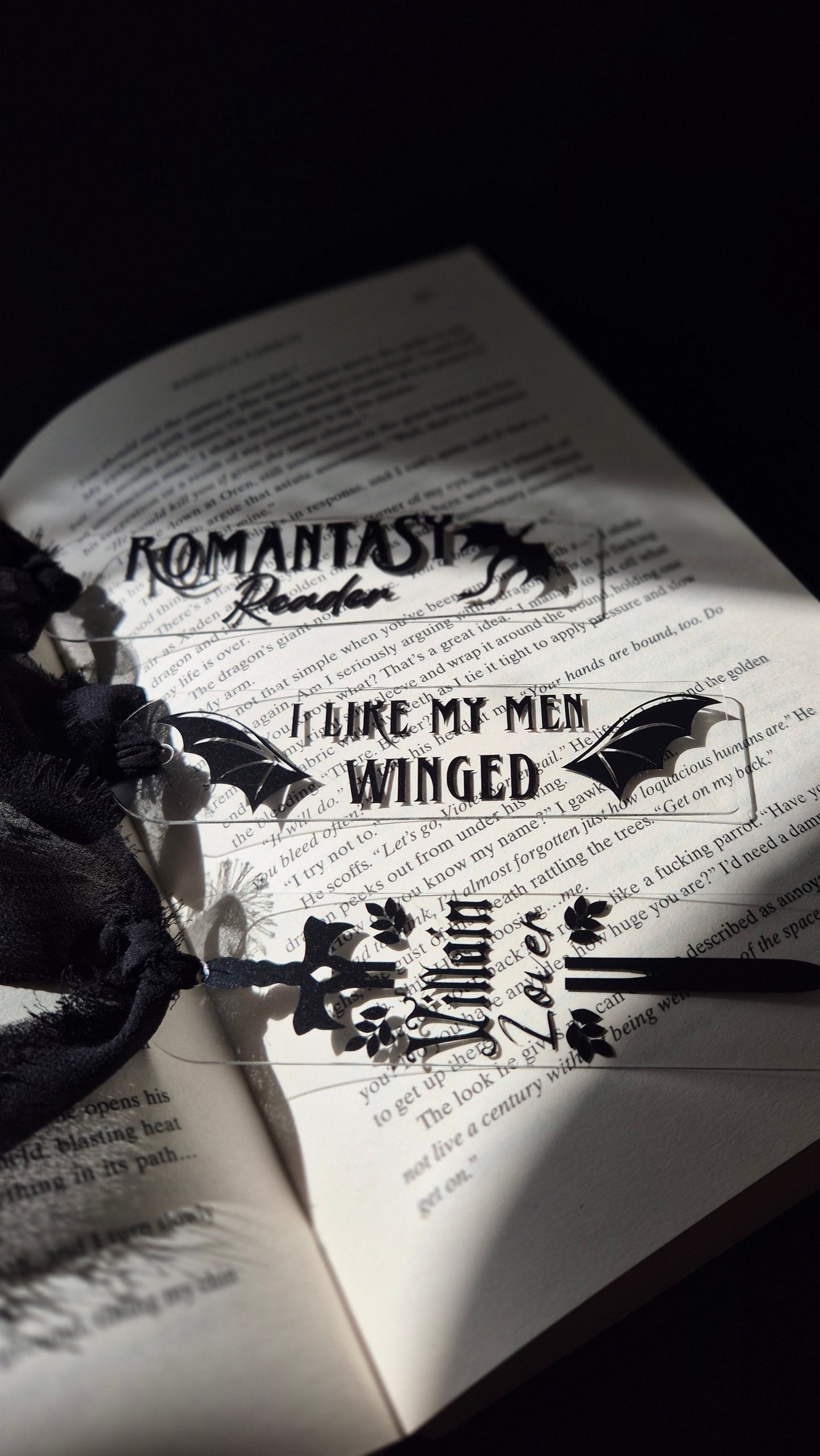Romantasy Reader Acrylic Bookmark