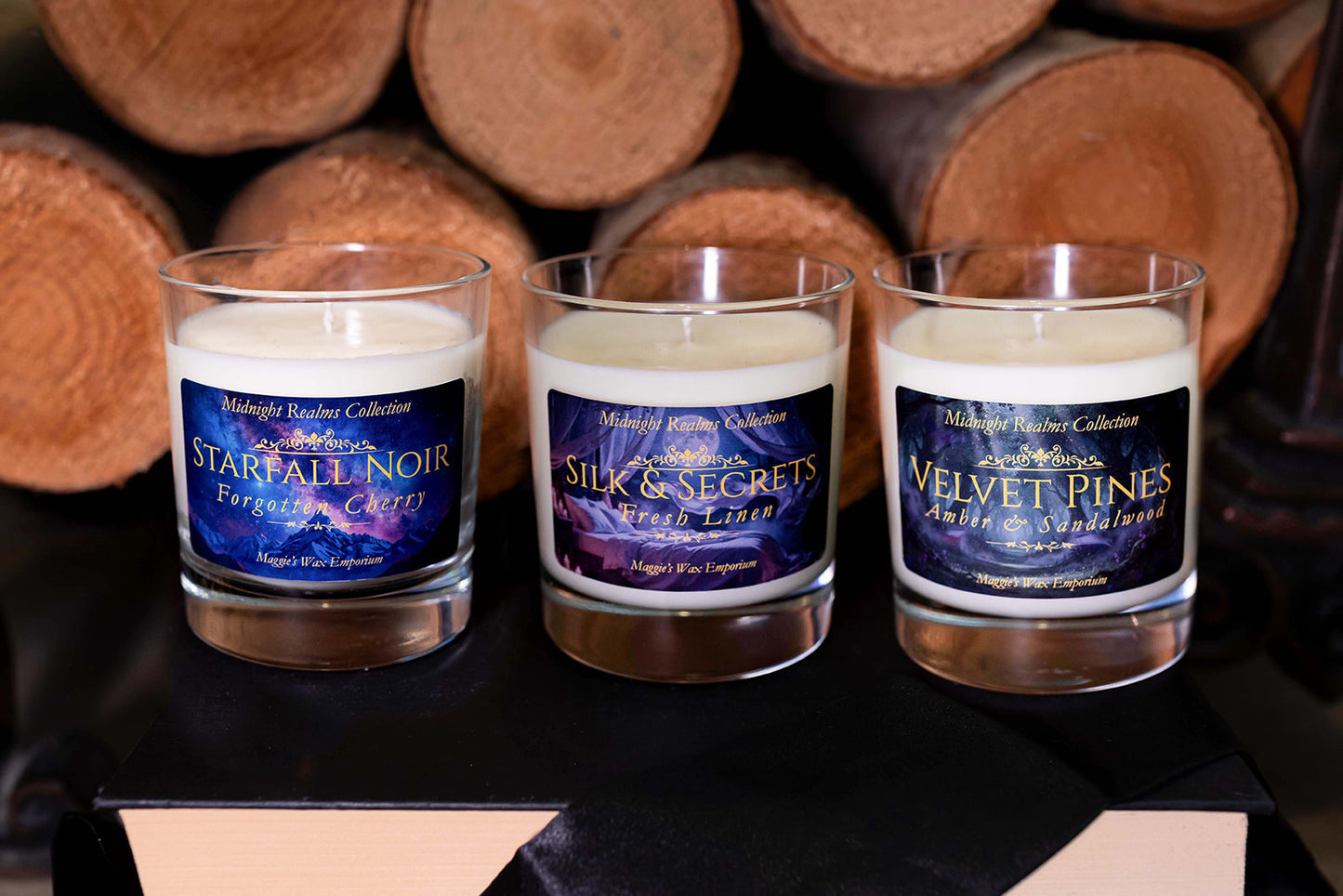 Starfall Noir Large Soy Wax Candle