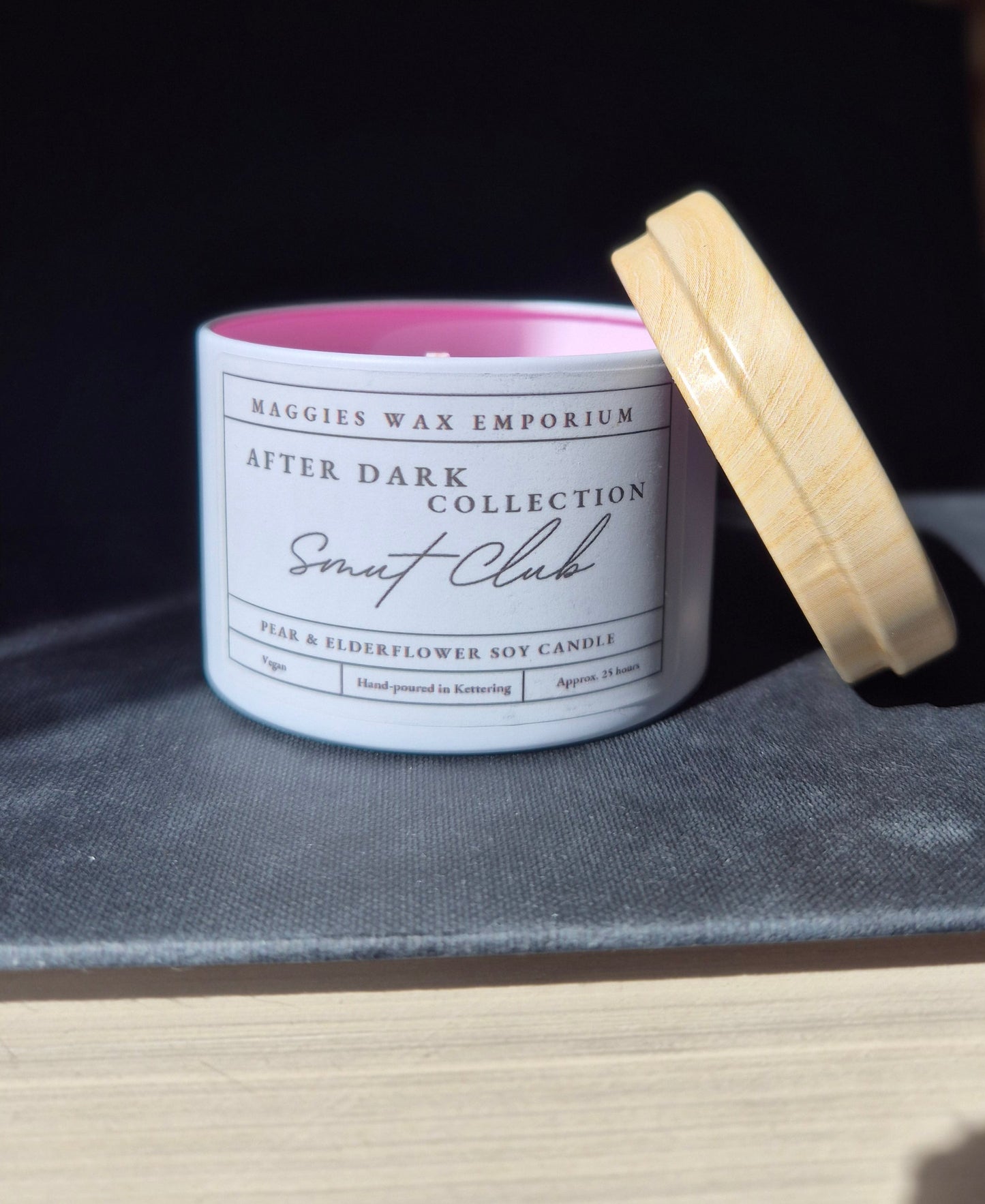 Smut Club Pear & Elderflower Small Soy Candle - After Dark Collection
