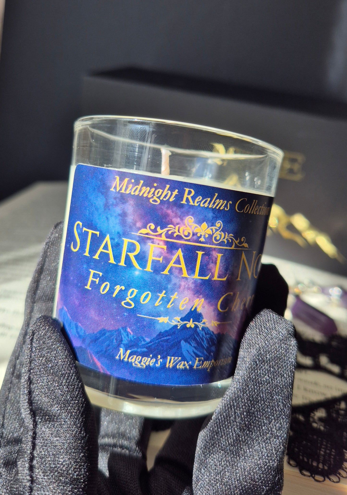 Starfall Noir Small Soy Wax Candle