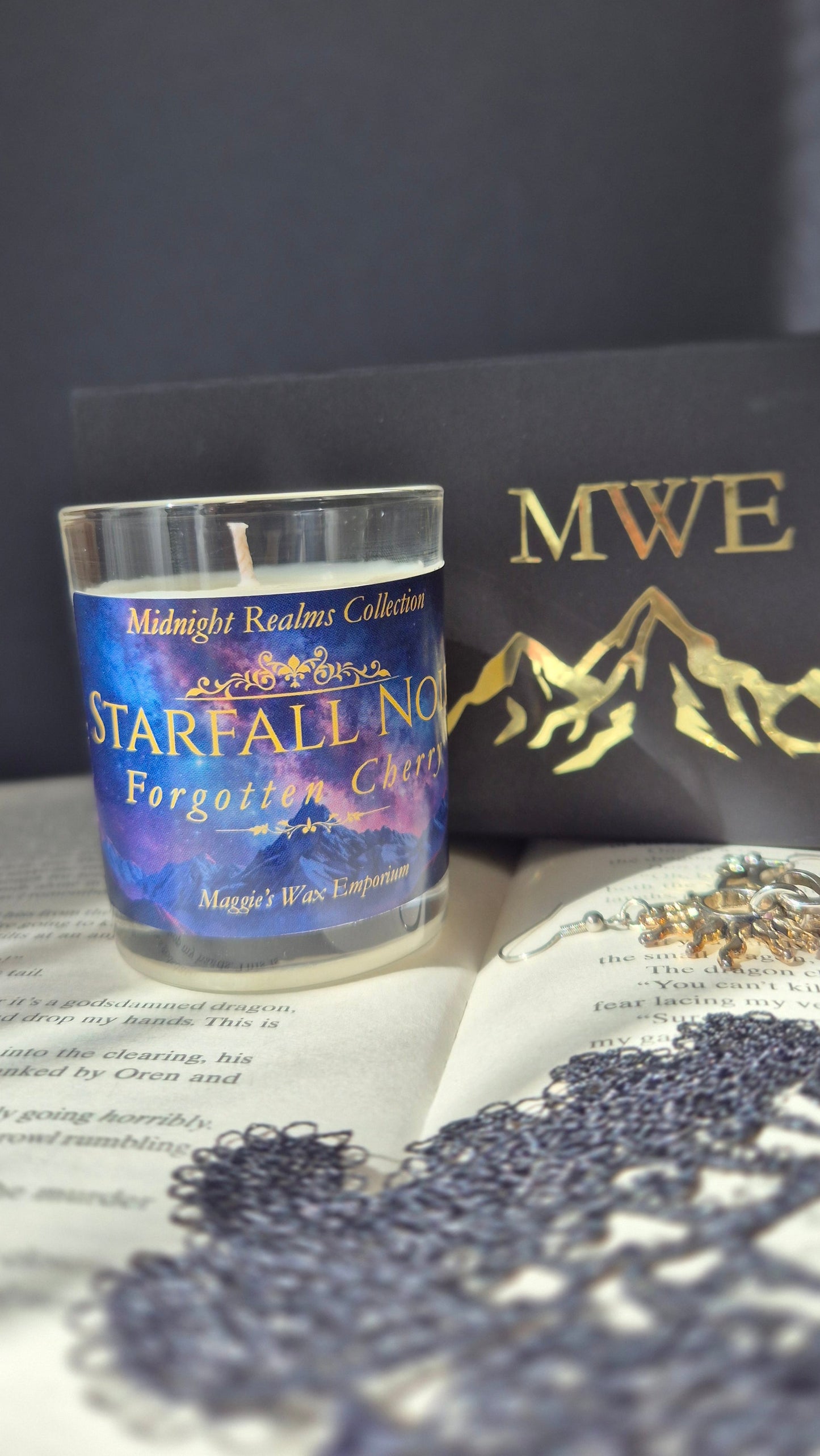 Starfall Noir Small Soy Wax Candle