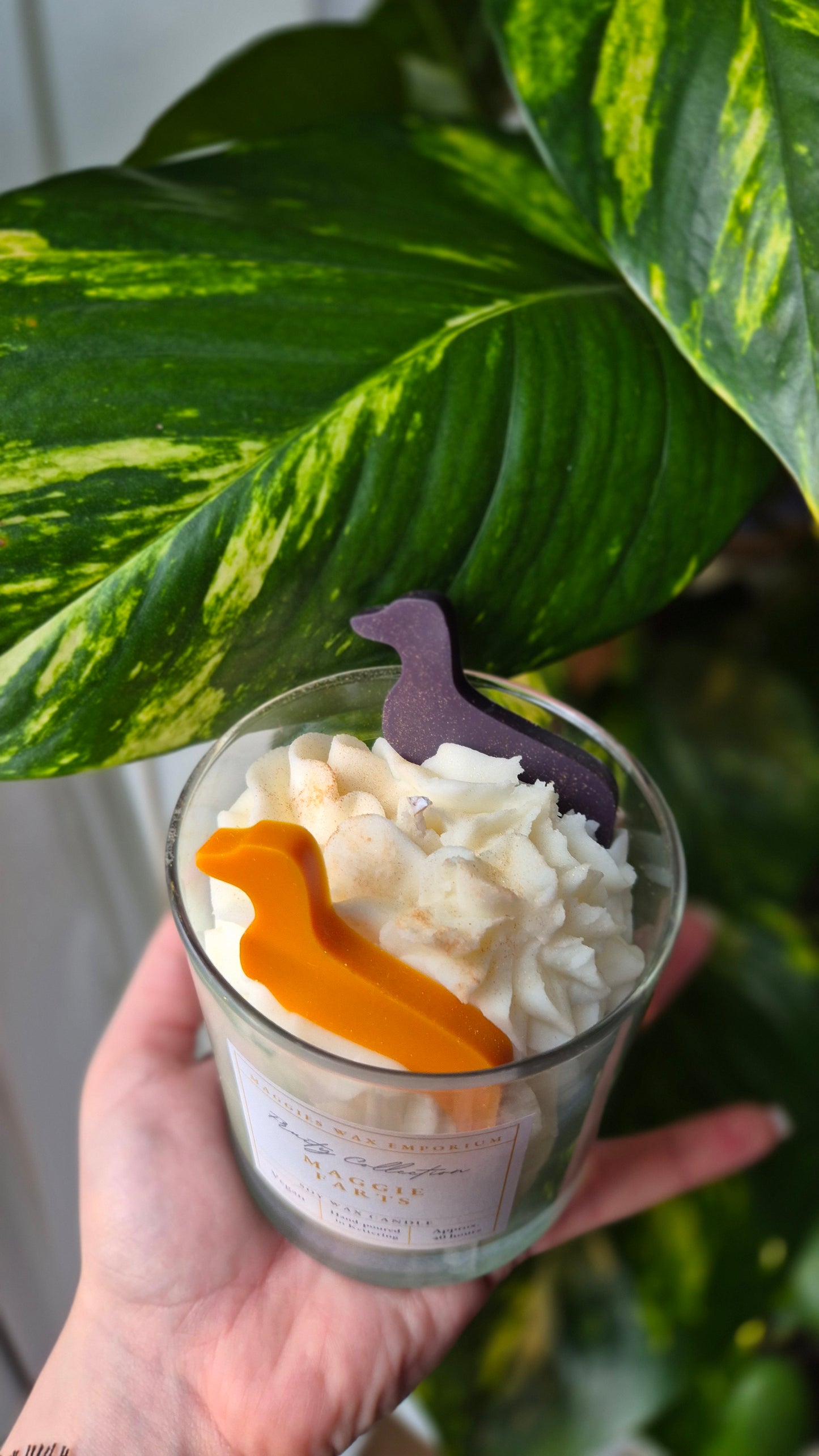 Maggie Farts - Whipped Soy Dachshund Dog Glass Candle